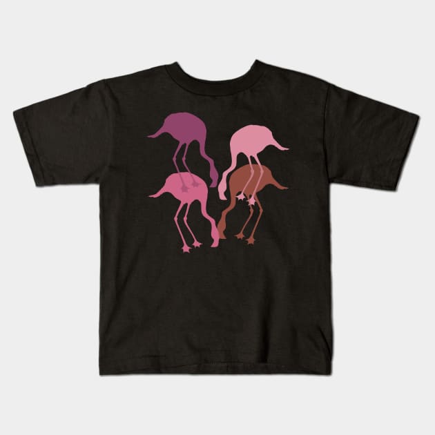Pink Flamingo Camouflage Pattern Kids T-Shirt by IvyLilyArt